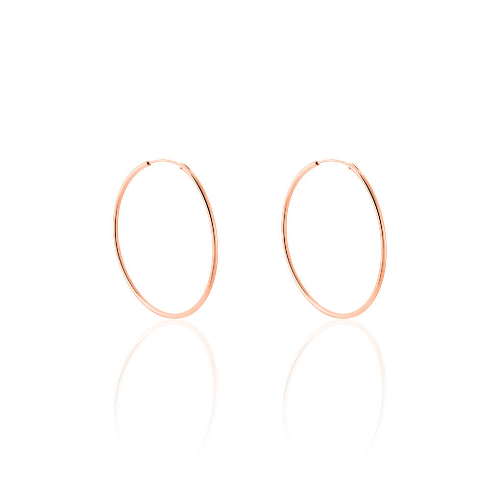 Créoles Argent Rose Olympia - Créoles Femme | Marc Orian