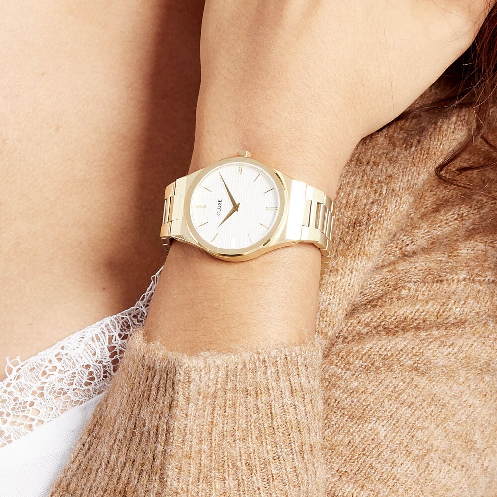 Montre cluse deals vigoureux gold