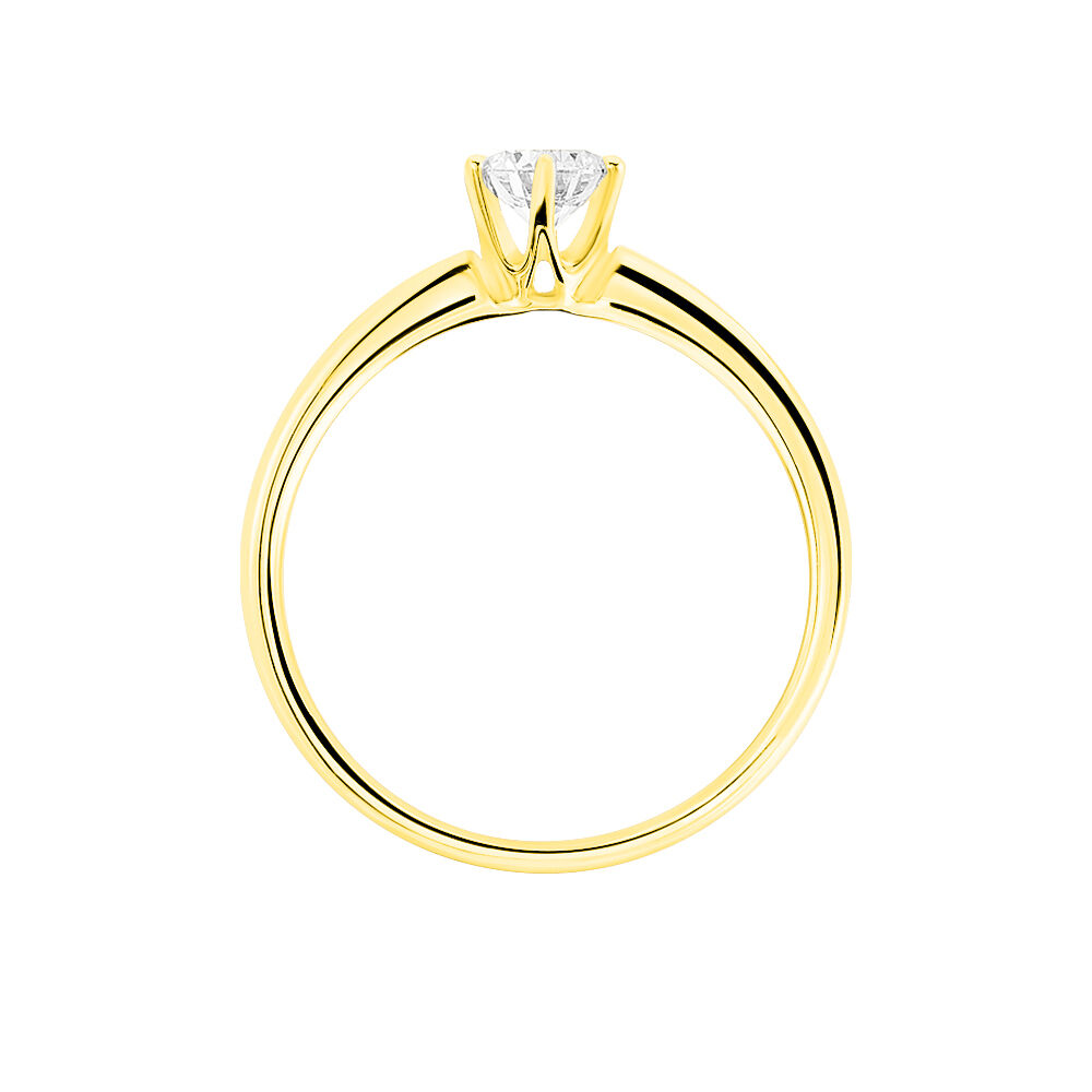 Bague Solitaire Ruken Or Jaune Diamant - Solitaires Femme | Marc Orian