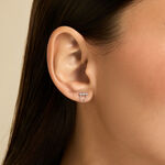 Boucles D'Oreilles Puces Kaiko Argent Blanc Oxyde De Zirconium - Puces Femme | Marc Orian