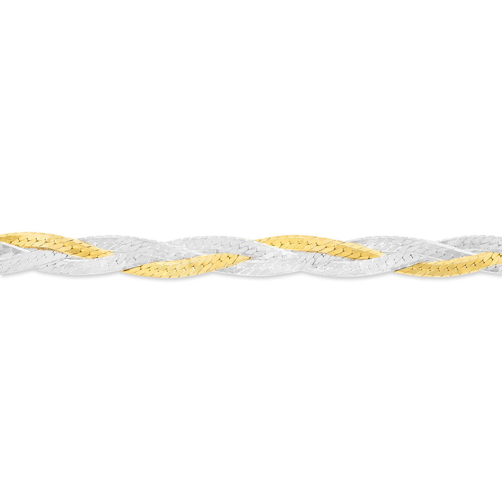 Bracelet Elae Argent Bicolore - Bracelets mailles Femme | Marc Orian