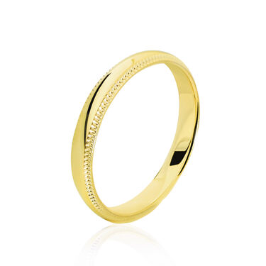 Alliance Meggie Demi Jonc Classique Or Jaune
