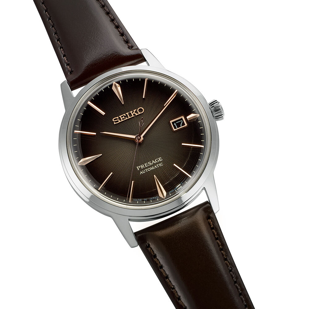 Montre Seiko Presage Marron - Montres automatiques Homme | Marc Orian
