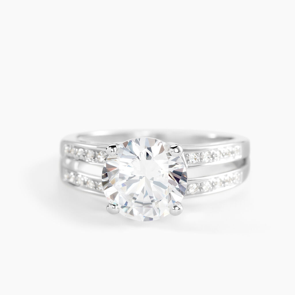 Solitaire Or Blanc Oxyde De Zirconium - Solitaires Femme | Marc Orian