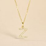 Pendentif Lettre Z Or Jaune Oxyde - Pendentifs Famille | Marc Orian