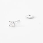 Boucles D'oreilles Puces Aphrodite Or Blanc Diamant - Puces Famille | Marc Orian