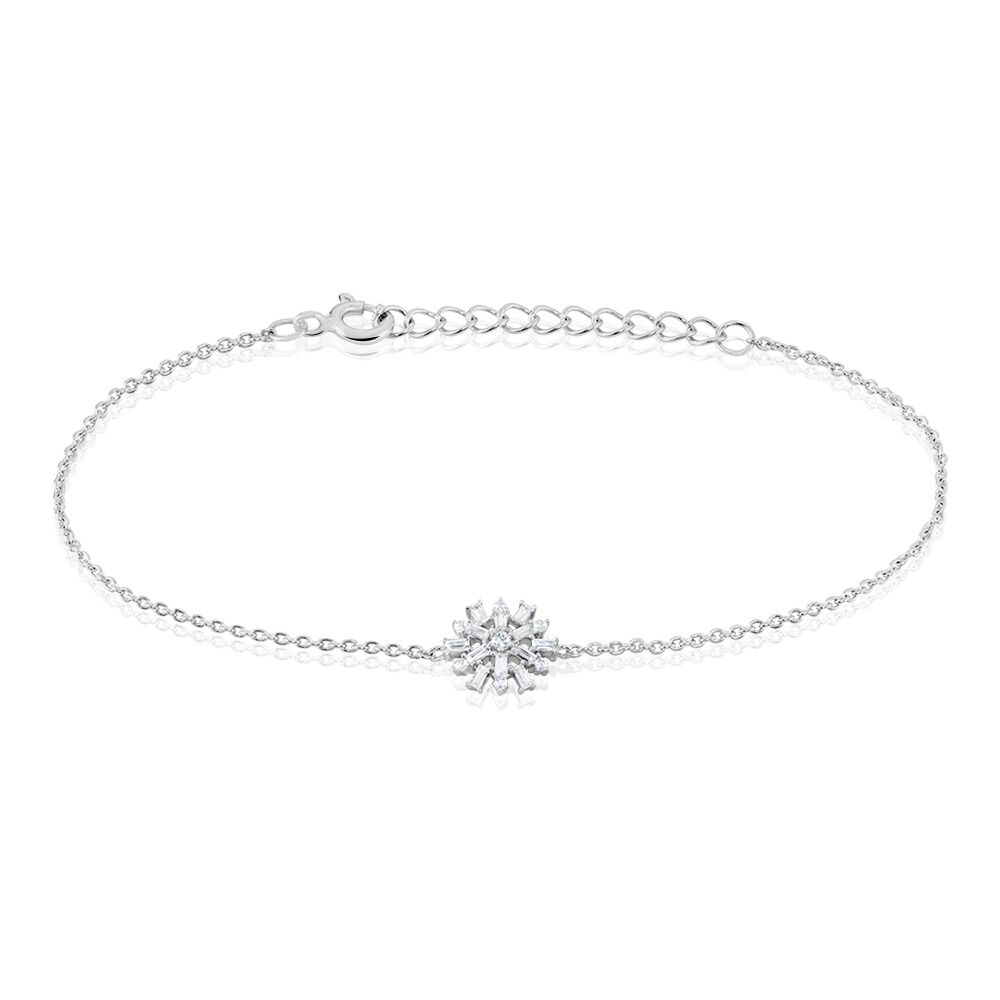 Bracelet Argent Kabibi Oxydes De Zirconium - Bracelets fantaisie Femme | Marc Orian