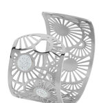 Bracelet Jonc Imagine Florette Strass Acier Blanc Strass - Bracelets joncs Femme | Marc Orian