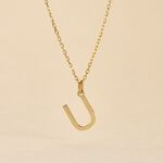 Pendentif Ionia Lettre Or Jaune - Pendentifs Famille | Marc Orian