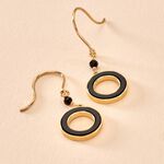 Boucles D'oreilles Pendantes L'incessante Or Jaune Onyx Spinelle - Pendantes Femme | Marc Orian