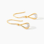Boucles D'Oreilles Pendantes Ephraim Or Jaune Diamant - Pendantes Femme | Marc Orian