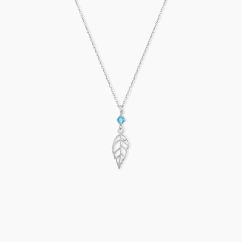 Collier Argent Blanc Angelika Pierres Synthetiques - Colliers ras du cou Femme | Marc Orian