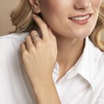 Chevali&egrave;re Dalia Argent Blanc - Bijoux fantaisie Femme | Marc Orian