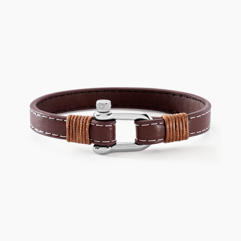Bracelet Amarelo Acier Blanc - Bracelets cuir Homme | Marc Orian