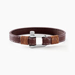 Bracelet Amarelo Acier Blanc - Bracelets cuir Homme | Marc Orian