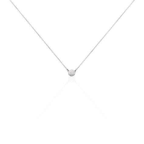 Collier Teani Or Blanc Diamant - Colliers avec pierres Femme | Marc Orian