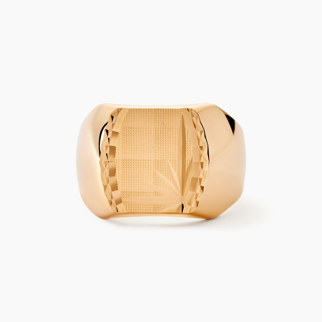 Chevalière Leoncette Plaqué Or Jaune - Bijoux personnalisés Homme | Marc Orian