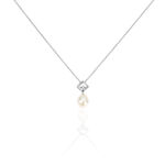 Collier Drusilla Argent Blanc Perle De Culture Et Oxyde De Zirconium - Colliers avec pierres Femme | Marc Orian