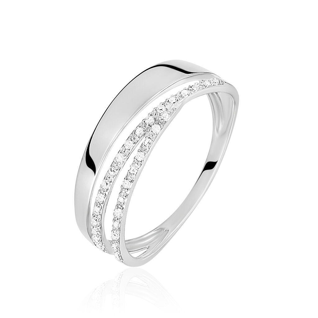 Bague Angele Or Blanc Diamant - Bagues pierres précieuses Femme | Marc Orian