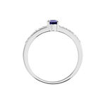 Bague Carlton Or Blanc Saphir Diamant - Solitaires Femme | Marc Orian