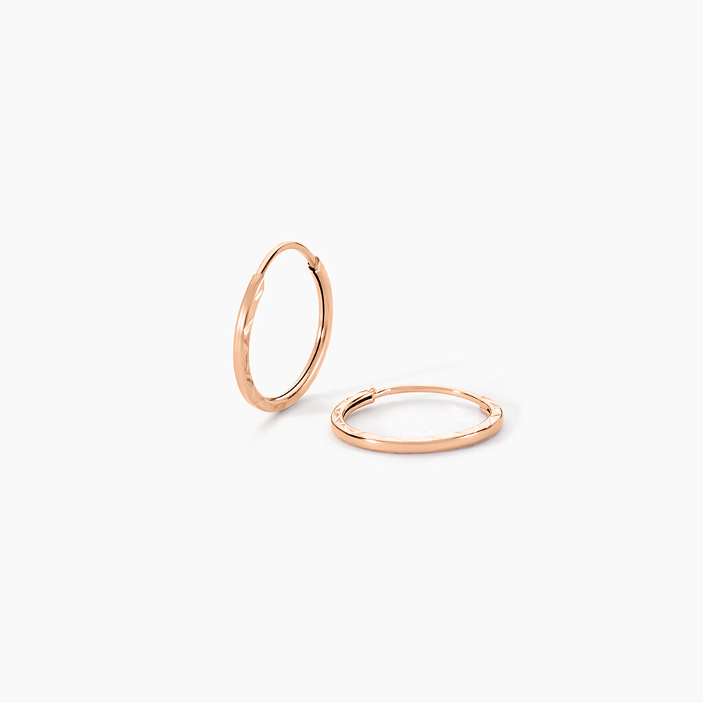 Cr&eacute;oles Valerina Or Rose - Cr&eacute;oles Femme | Marc Orian