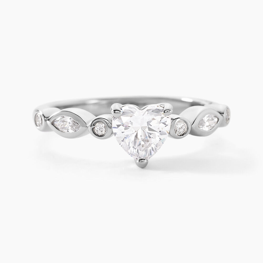 Bague Solitaire Sagan Argent Blanc Oxyde De Zirconium - Solitaires Femme | Marc Orian