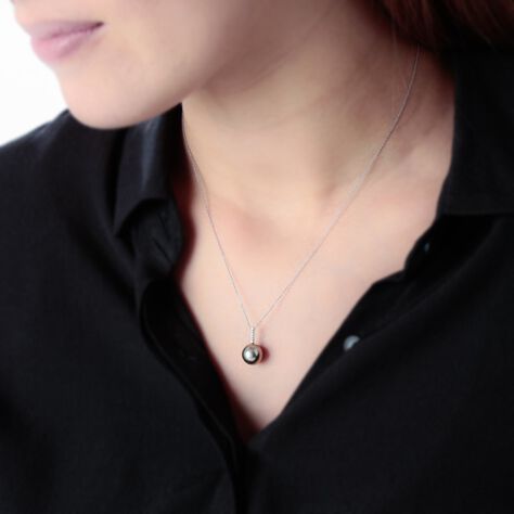 Collier Rebeca Or Blanc Perle De Culture De Tahiti Et Oxyde - Colliers Femme | Marc Orian