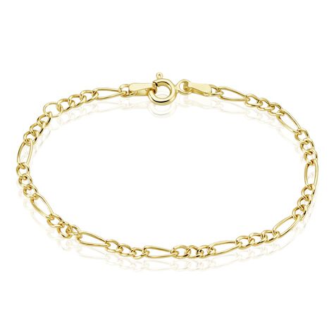 Bracelet Esra Maille Alternee 1/3 Or Jaune - Bracelets mailles Enfant | Marc Orian