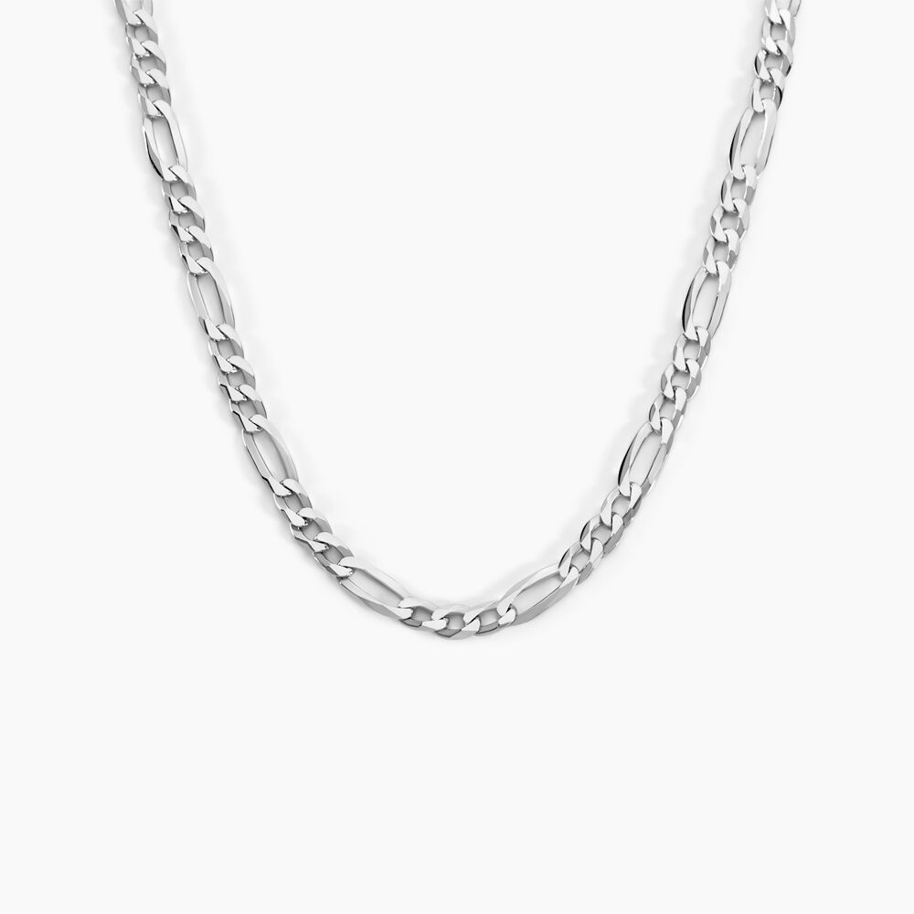 Collier Vivian Argent Blanc - Chaines Homme | Marc Orian