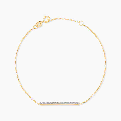 Bracelet Sahteene Or Jaune Diamant - Bracelets cha&icirc;nes Femme | Marc Orian