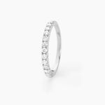 Alliance Pristina Or Blanc Diamant - Alliances avec pierres Femme | Marc Orian