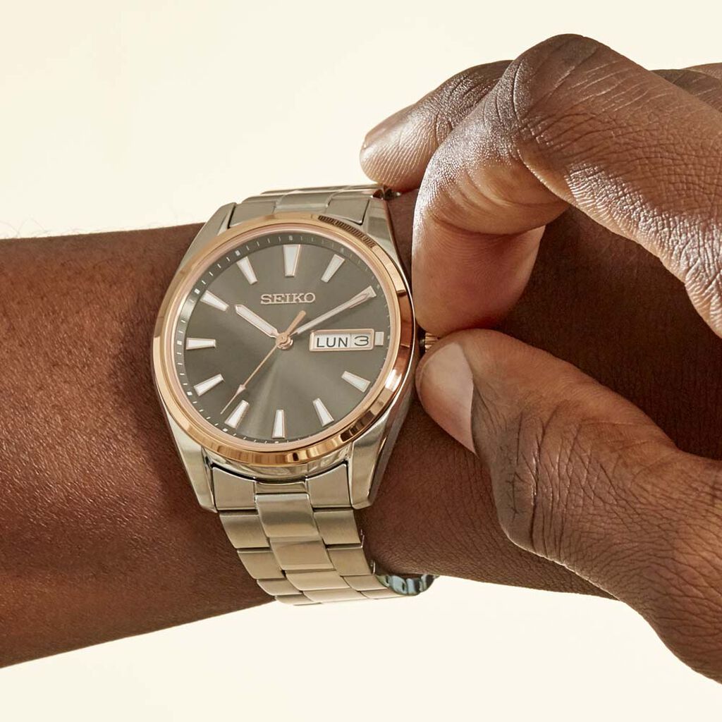 Montre Seiko Classique Homme Gris - Montres classiques Homme | Marc Orian