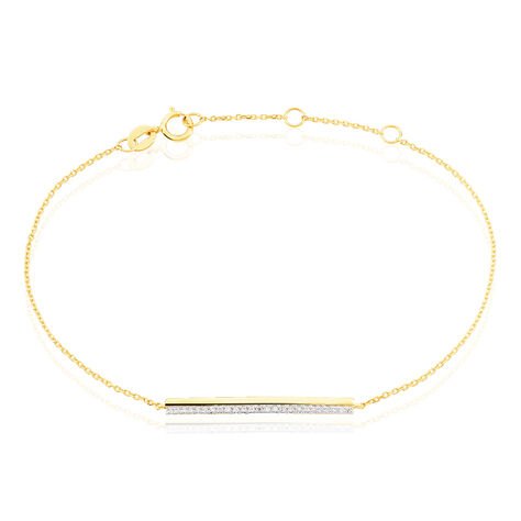 Bracelet Sahteene Or Jaune Diamant - Bracelets chaînes Femme | Marc Orian