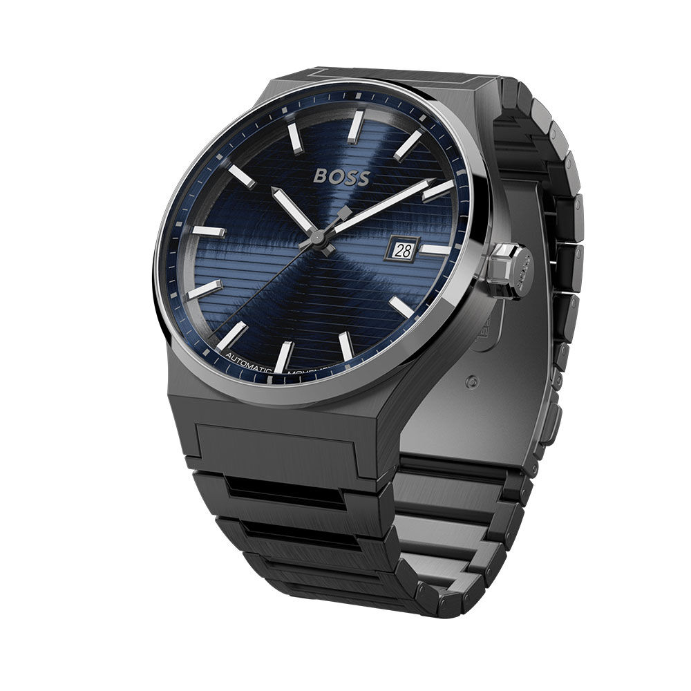 Montre Boss Candor Auto Bleu - Montres automatiques Homme | Marc Orian