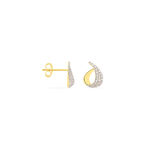 Boucles D'oreilles Puces Boucle D'or Or Jaune Oxyde De Zirconium - Puces Femme | Marc Orian