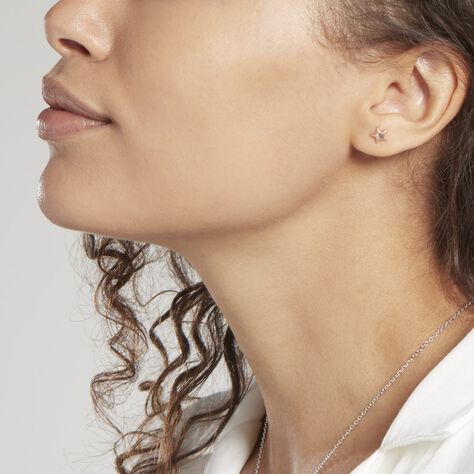 Boucles D'oreilles Puces Or Rose Lison Alphonsine - Clous d'oreilles Enfant | Marc Orian