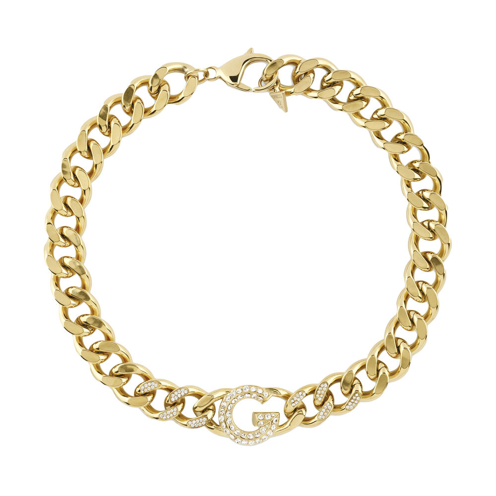 Collier Guess G Crystal Acier Jaune Oxyde De Zirconium - Colliers avec pierres Femme | Marc Orian