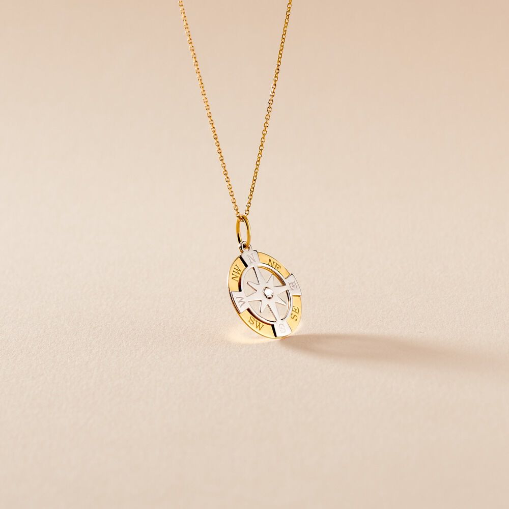 Pendentif Demyan Or Bicolore Oxyde De Zirconium - Pendentifs Homme | Marc Orian