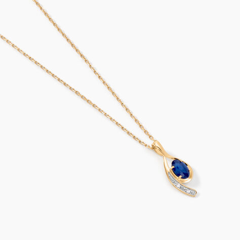 Collier Emotion Or Jaune Saphir Diamant - Colliers avec pierres Femme | Marc Orian