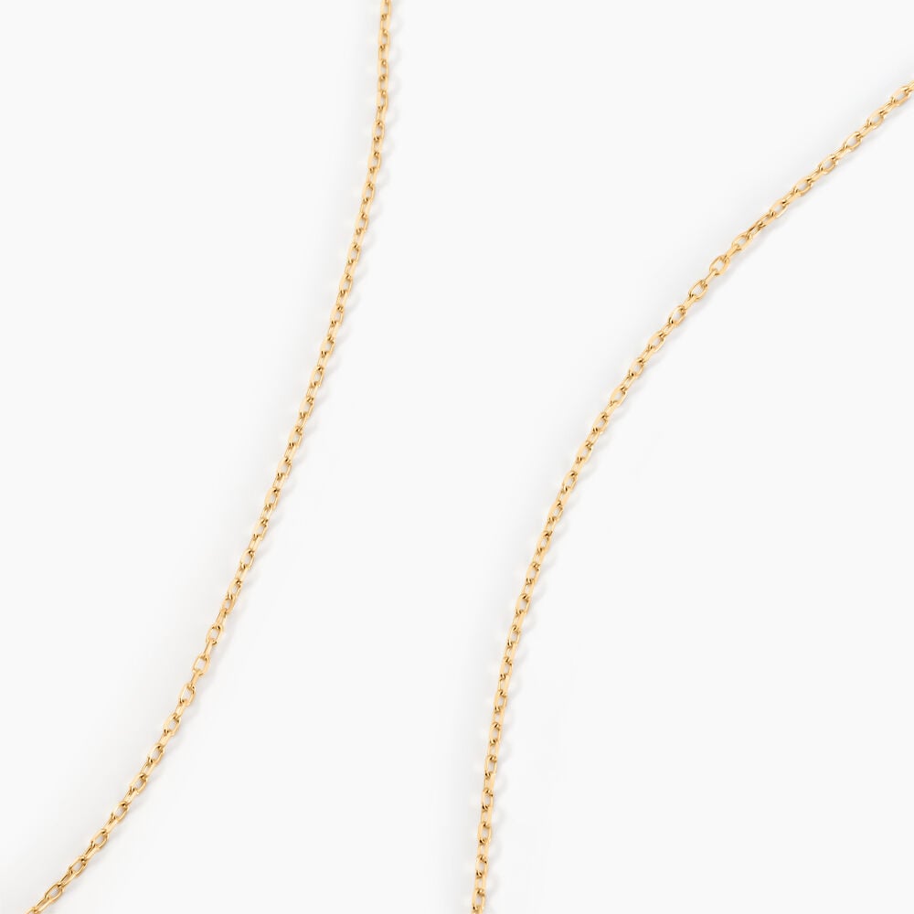 Chaîne Igoa Maille Forçat Diamantee Or Jaune - Chaines Femme | Marc Orian