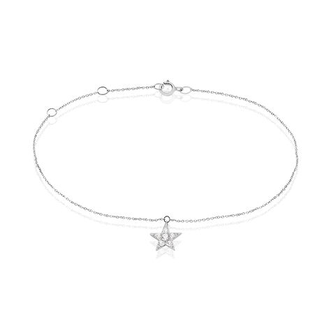 Bracelet Eden Or Blanc Oxyde De Zirconium - Bracelets chaînes Femme | Marc Orian