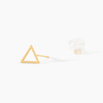 Boucles D'oreilles Puces Anne-berengere Triangle Or Jaune - Puces Femme | Marc Orian
