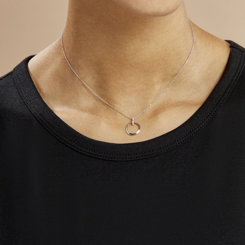 Collier Melissande Or Blanc Diamant - Colliers avec pierres Femme | Marc Orian