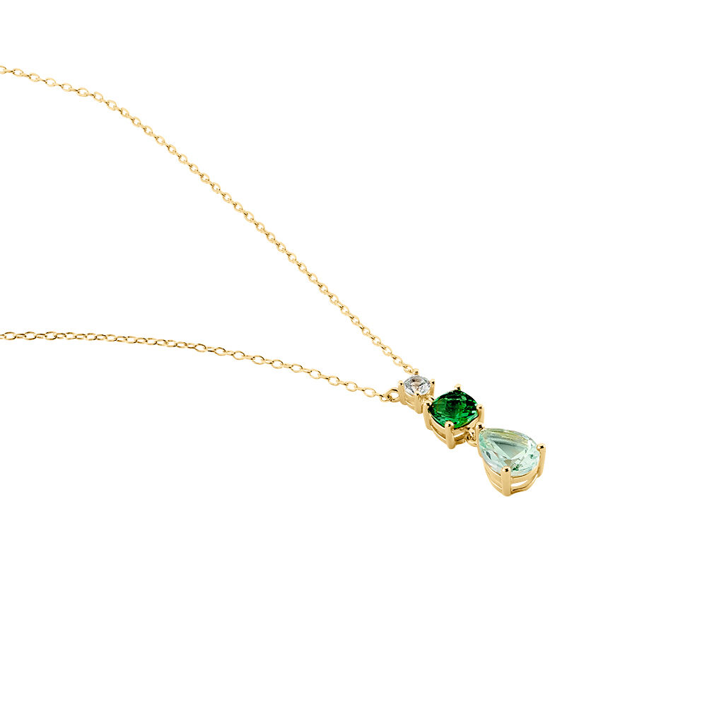 Collier Huffie Plaqué Or Jaune Pierre D'imitation - Colliers avec pierres Femme | Marc Orian