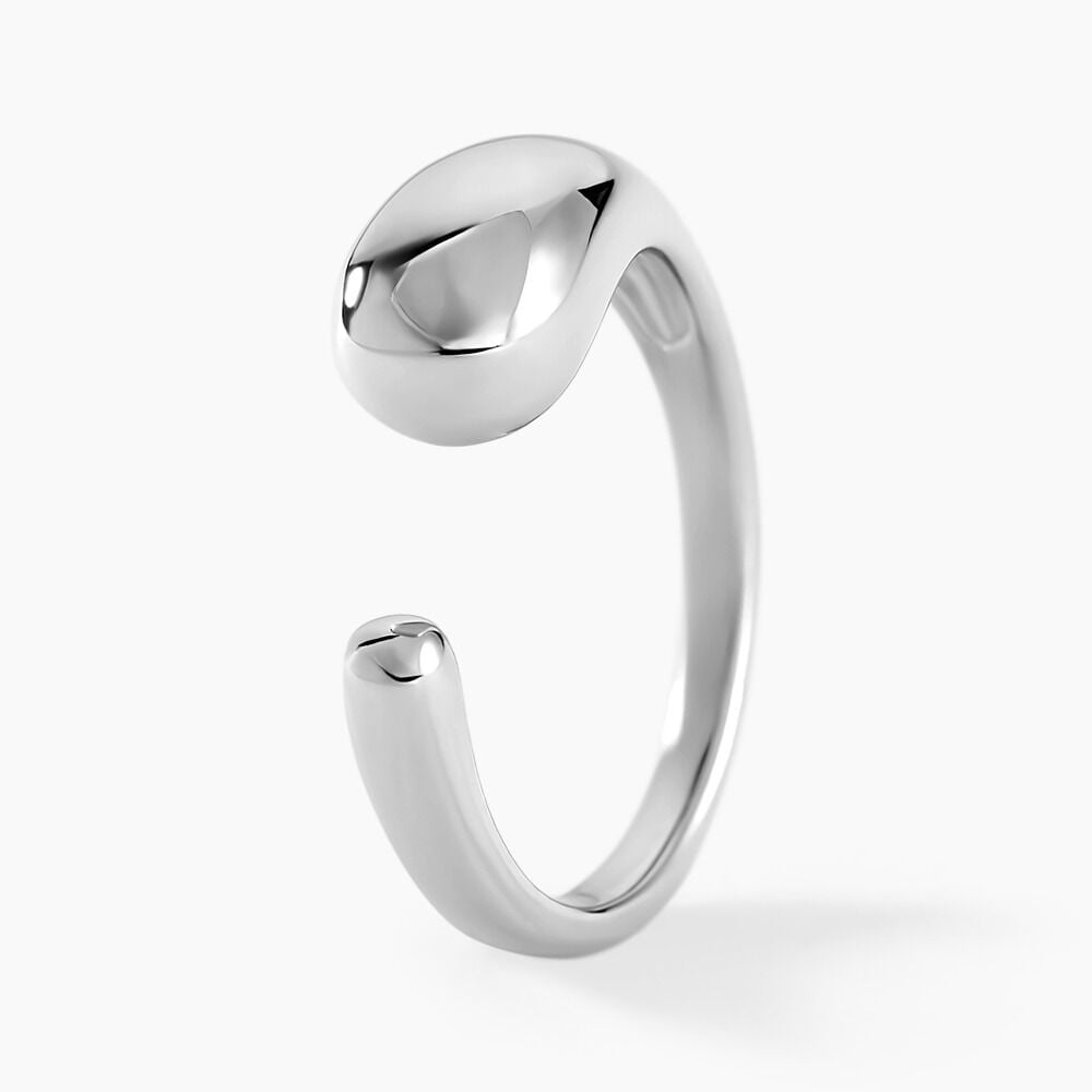 Bague Curve Argent Blanc - Bagues Femme | Marc Orian