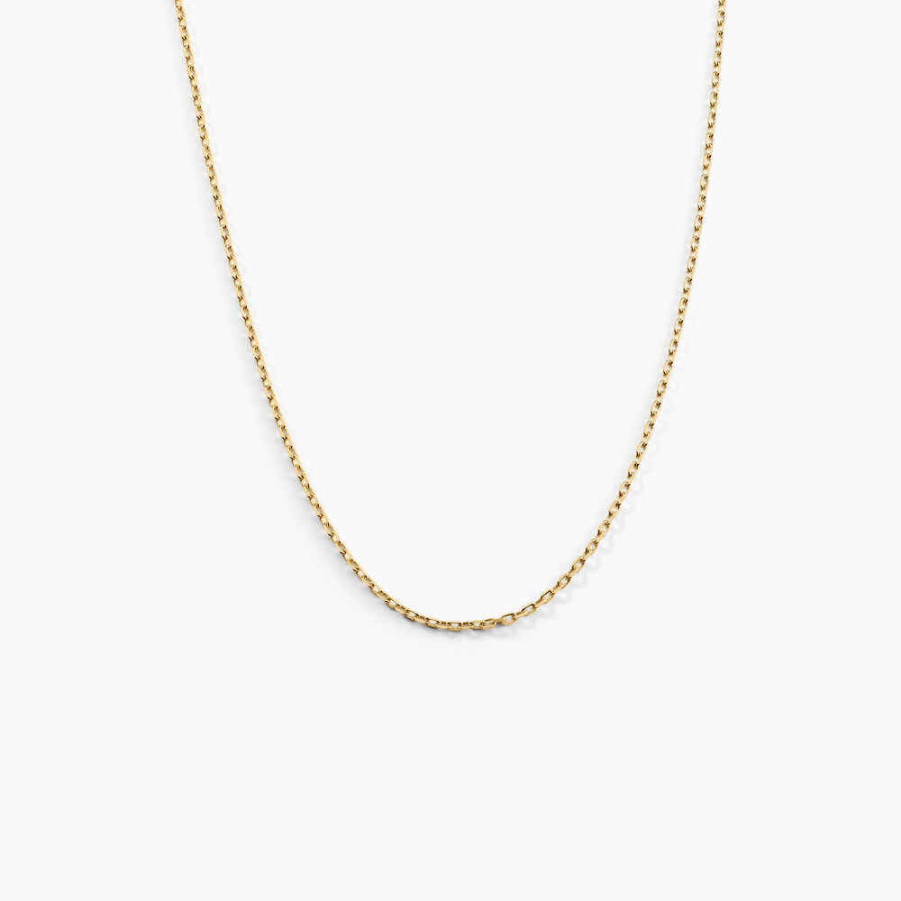 Cha&icirc;ne Igoa Maille For&ccedil;at Diamantee Or Jaune - Chaines Femme | Marc Orian