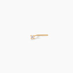 Piercing De Nez Fethi Serti Griffe Or Jaune Oxyde De Zirconium - Piercing Nez Femme | Marc Orian