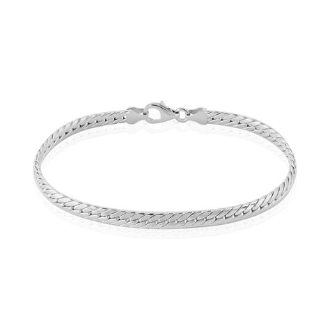 Bracelet Izel Maille Anglaise Or Blanc - Bracelets mailles Femme | Marc Orian