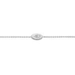 Bracelet Dhyana Argent Blanc Oxyde De Zirconium - Bracelets fantaisie Femme | Marc Orian
