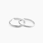 Cr&eacute;oles Argent Blanc Esmee - Cr&eacute;oles Femme | Marc Orian